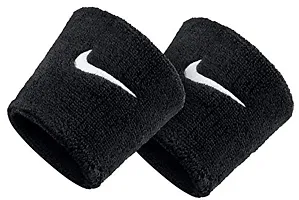 Sweatband/Wrist Band/Wrist Support For Gym and Sports (Set of 1 Pair) (Black) - Pack of 1 Pair-thumb2