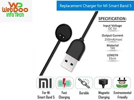 Mi Band 5 Magnetic USB Charger Charging Cable, Mi Band 5 Charger, Fitness Band Charger for Mi 5 Easy Replacement Cord Dock Case Magnetic Charger Adapter Cable-thumb1