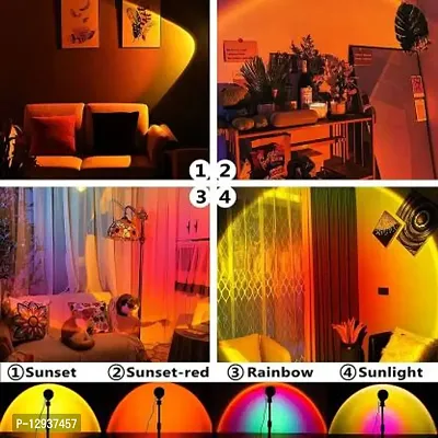 LED Projection Sunset Night Lamp Floor Stand Creative Sun Light 180 Degree-thumb3