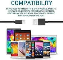 1 Mtr Micro USB Cable&nbsp;(Compatible with Redmi Note 4, Redmi Note 5, Black, One Cable)-thumb3