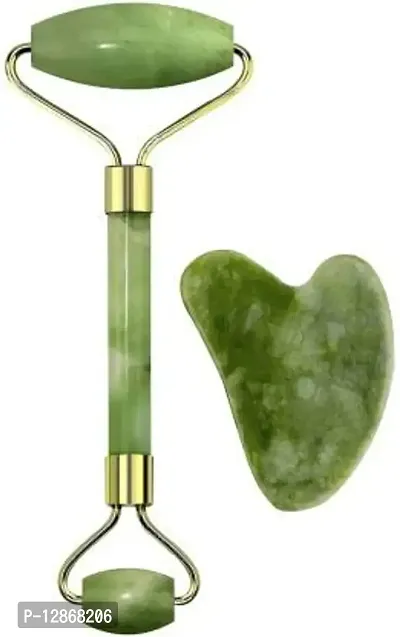 Natural Rose Quartz Facial Jade Stone Face Massage Face Roller Jade Roller Massager&nbsp;&nbsp;(Green)-thumb2