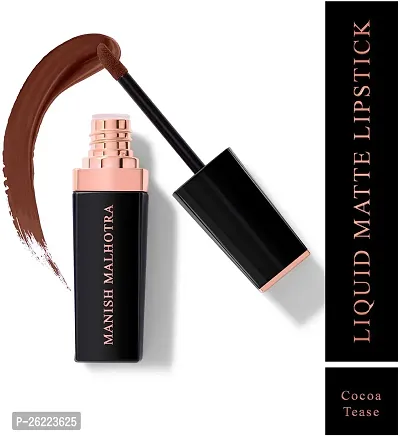 MyGlamm Manish Malhotra Beauty Liquid Matte Lipstick - Cocoa Tease (Cocoa Tease, 7 g)