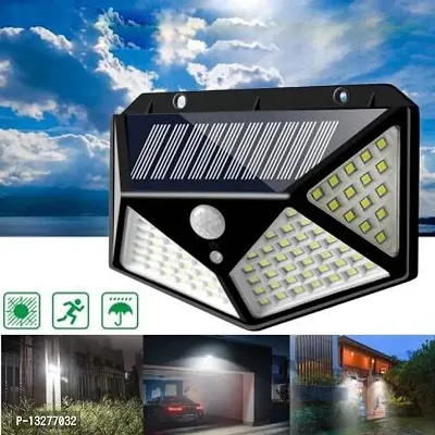 100 LED Solar Lights for Garden LED Security Lamp for Home, Outdoors Pathways Solar Light Set&nbsp;(Wall Mounted Pack of 1)
