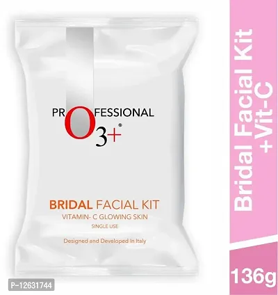 O3+ Bridal Facial Kit Vitamin-C Glowing Skin (Single Use) - (10 x 8.1 g)