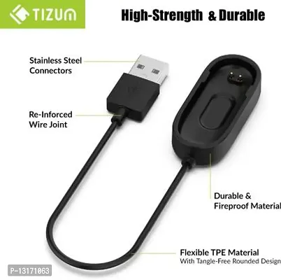 Charger for Fitness Band 0.125 m Power Sharing Cable&nbsp;&nbsp;(Compatible with Xiaomi MI 4 Fitness Band, Black, One Cable)-thumb4
