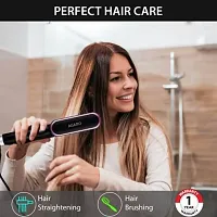 Hair Straightening Comb, Fast Heating, Ionic Technology, 5 Heat Settings, Black Hair Straightener Brush&nbsp;&nbsp;-thumb1