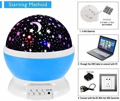 trading Multicolor Star Master  Rotating 360 Degree Moon Night Light Lamp Projector Night Lamp&nbsp;&nbsp;(Multicolor)-thumb2