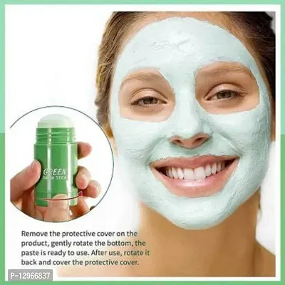 Girl Green Tea Mask Deep Cleaning Oil Control Moisturizing Hydrating Skin Rotating Cream Mud Clay Mask - Pack of 2-thumb3