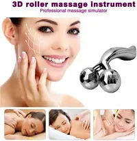 3D Face Roller Ball Massager Face Massager&nbsp;(Silver)-thumb1