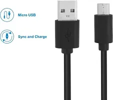 1 Mtr Micro USB Cable&nbsp;(Compatible with Mobiles, Power Banks, Tablets, Media Players, Black, One Cable)-thumb1