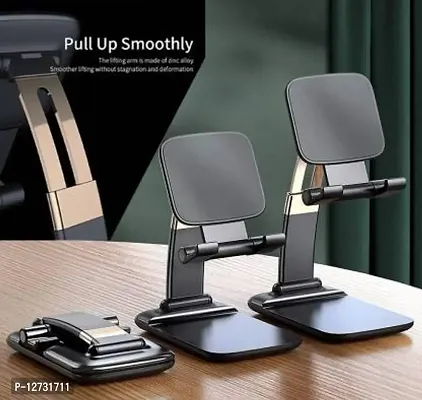 Adjustable Cell Phone Holder Foldable Tablet Stand Mobile Phone Mount for Desk Compatible with All Smartphones-thumb4