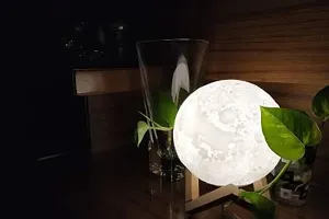 Colour Changing 3D Moon Decorative Fancy Night Lamp for Adults and Kids (13 cm, Multicolour) Night Lamp&nbsp;&nbsp;(13 cm, Multicolor)-thumb2