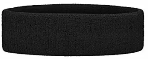 Sports Headband For Girls and women Head Support&nbsp;(Black) - Pack of 1-thumb1