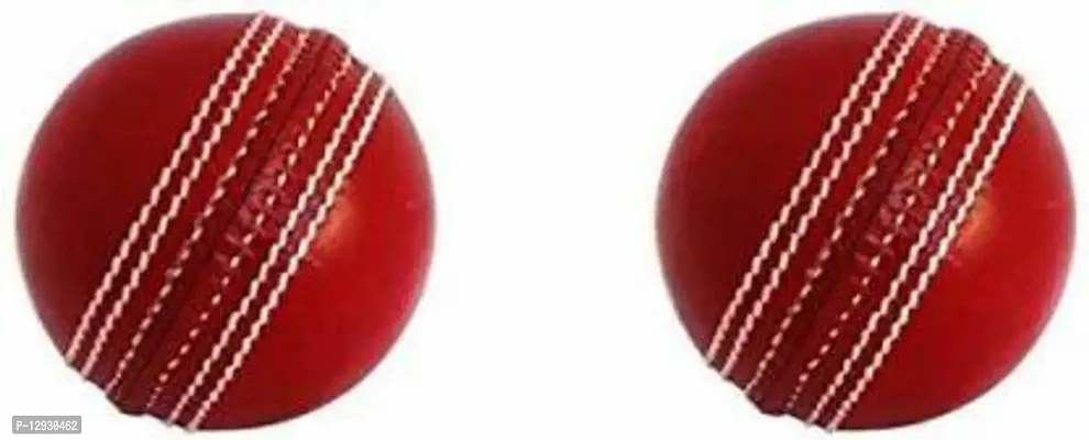 Cricket Leather Ball 2 Piece (Pack of 2) Cricket Leather Ball&nbsp;&nbsp;(Pack of 2, Red)