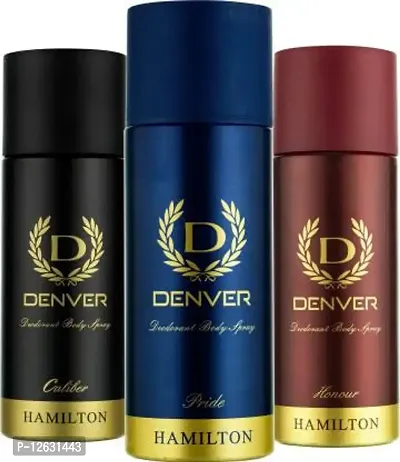 Denver Caliber, Pride and Honour Combo Deodorant Spray - For Men&nbsp;&nbsp;(495 ml, Pack of 3)