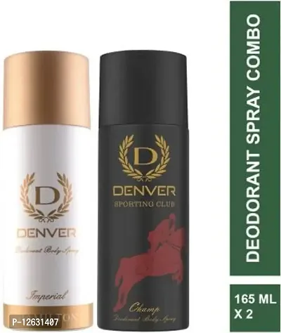 Denver Hamilton Imperial 165 ml  Champ 165 ml Combo Deodorant Spray - For Men&nbsp;&nbsp;(330 ml, Pack of 2)