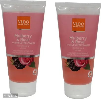 VLCC Mulberry  Rose Combo Face Wash - Pack of 2 (150 ml each)-thumb0