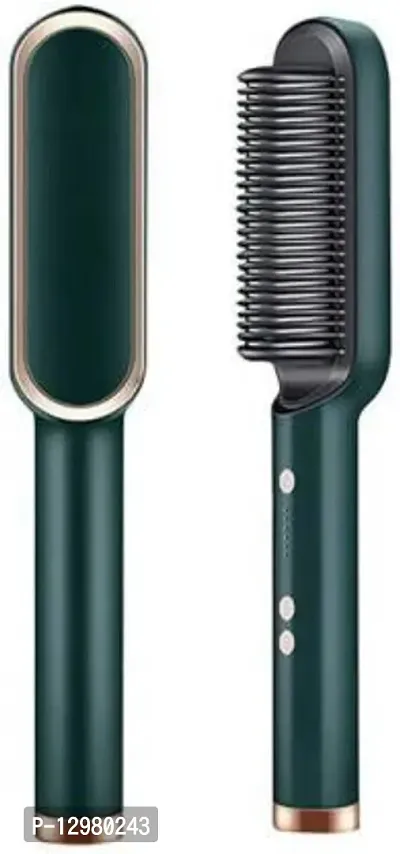 Men  Women Hair Styler, Straightener machine Brush PTC Heating Electric Straightener with 5 Temperature Control Hair Straightener Brush&nbsp;&nbsp;-thumb0