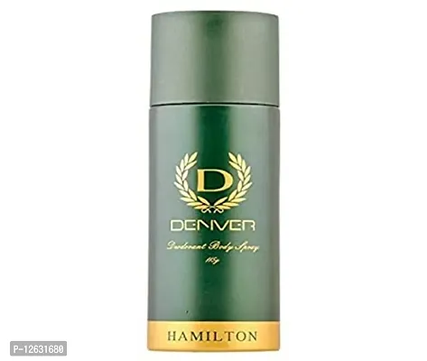 Denver Hamilton Perfume-100 ml and Hamilton Deodorant Body Spray-165 ml (Combo Set)-thumb2