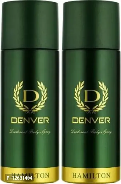 Denver HAMILTON DEOORANT BODY SPRAY 165 ML [ PACK OF 2 ] 330ML Body Spray - For Men  Women&nbsp;&nbsp;(330 ml, Pack of 2)