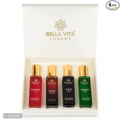 Man Perfume Gift Set for Men 4x20 ml Perfumes Luxury Scent Lasting Fragrance_B52
