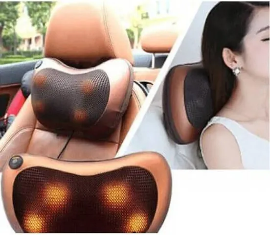 AASTIK Neck Cushion Full Body Massager with Heat for pain relief Massage Machine for Neck Back Shoulder Pillow Massager - Swiss Relaxation therapy (Brown) free for LED rs49 1pcs