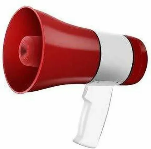 Handheld Megaphone with Recorder USB and Memory Card Input for Announcing; Talk; Record; Play; Siren; Music with Battery and Charger Indoor
