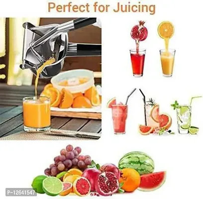 Aluminium Hand Juicer Alloy Fruit Hand Squeezer Heavy Duty Juicer Manual Fruit Press Squeezer (Silver Pack of 1)-thumb4