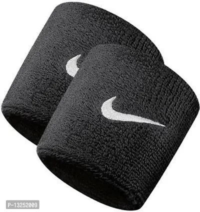 Wrist Band Black Wrist Support - Black (Set of 1 Pair)