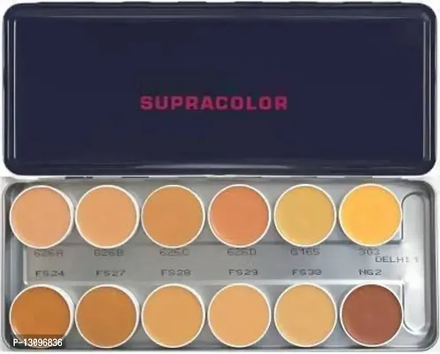 SupraColor Foundation Palette 12 Color Foundation (Delhi-1), 40 ml-thumb0