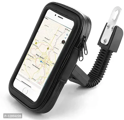Waterproof Bike/rcycle/Bicycle GPS Smartphone Mobile Phone r Rear View Mirror Mount Holder Zip Pouch Stand