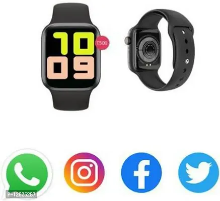 4G T500 Android  IOS Model Pro Smartwatch&nbsp;&nbsp;(Black Strap, Free)