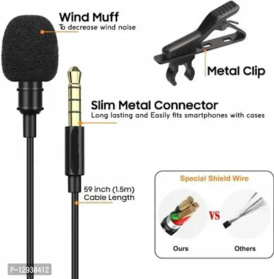 Collar Tie Pocket For Voice Recording, Youtube Video, Conferencing Collar Mic Connects-thumb0