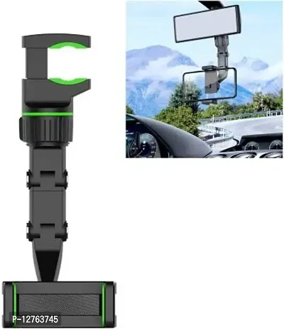 Car Rear View Mirror Rotatable Holder, 360&deg; Car Mounted Hanging Clip Holder-thumb0