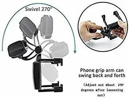 Car Mobile Holder For Clip&nbsp;(Black) - Rear View Mirror Mount Mobile Holder Stand-thumb3