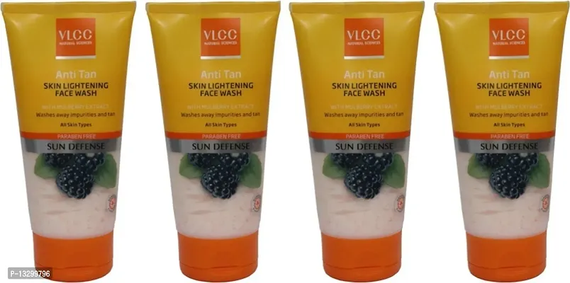 VLCC Anti Tan Skin Lightening Face Wash (150 g) - Pack of 4-thumb0