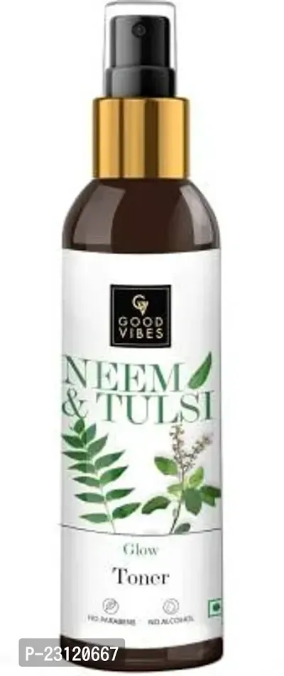 GOOD VIBES Neem  Tulsi Glow Toner (120 ml)