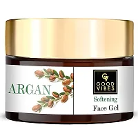 Good Vibes Argan Softening Face Gel - 50 g - Deep Hydration and Nourishment for Glowing Skin-thumb2