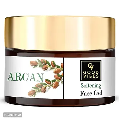 Good Vibes Argan Softening Face Gel - 50 g - Deep Hydration and Nourishment for Glowing Skin-thumb3