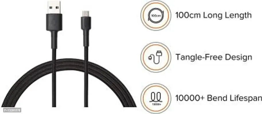 Micro USB Fast Charging Data and Sync Cable Suitable for Android 1 m Micro USB Cable&nbsp;(Compatible with Mi/Redmi/Xiaomi)-thumb2