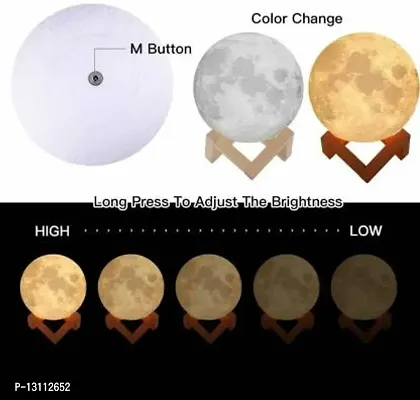 3d moon lamp jkvini Night Lamp&nbsp;&nbsp;(10 cm, Multicolor)-thumb3