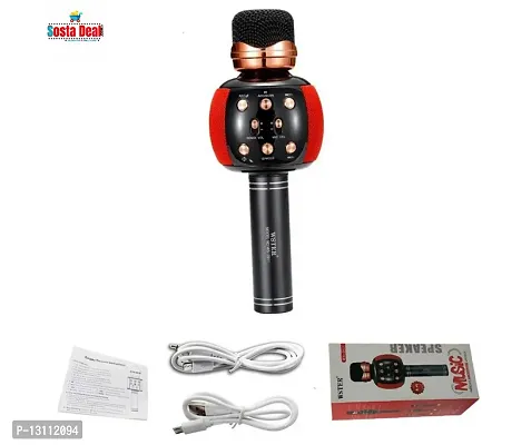 WSTER WS-2911 Karaoke KTV Mic-Portable Bluetooth Hifi Speaker Microphone-C: 0331