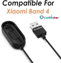 USB Charging Cable Dock Cradle for Xiaomi Mi Band 4 (Black) 0.15 m Power Sharing Cable&nbsp;&nbsp;(Compatible with Mi Band 4 Only, Black, One Cable)-thumb1