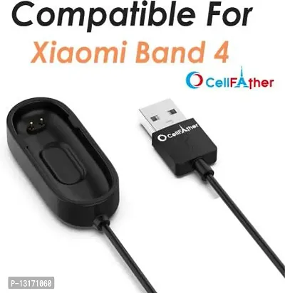 USB Charging Cable Dock Cradle for Xiaomi Mi Band 4 (Black) 0.15 m Power Sharing Cable&nbsp;&nbsp;(Compatible with Mi Band 4 Only, Black, One Cable)-thumb2
