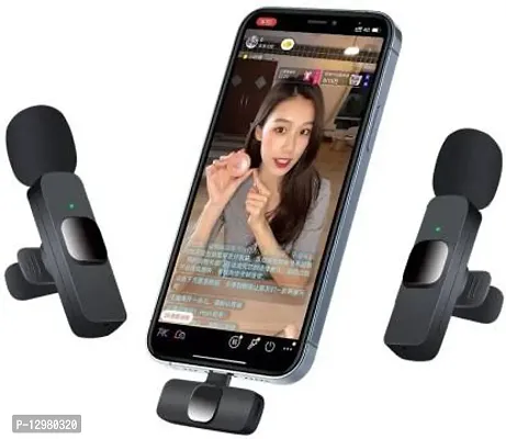 Dual Wireless Microphone for Vlogging Interview Live Streaming YouTube Video-thumb0