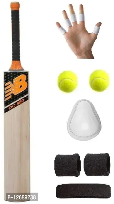 Sticker Poplar Willow Cricket Bat (For Tennis Ball) Size-4 Combo (6 Items)-thumb0