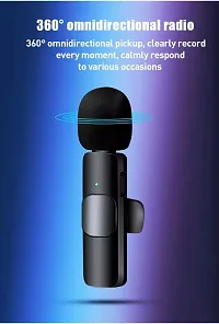 TECHBLAZE K35 Wireless Mic for Youtubers Lapel Lavalier Collar Mic 3.5mm Wireless Mic for DSLR Vlogging Mic for Mobile Recording Noise Reduction Clip On Mic for BT Speakers and Cameras-thumb2