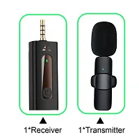 TECHBLAZE K35 Wireless Mic for Youtubers Lapel Lavalier Collar Mic 3.5mm Wireless Mic for DSLR Vlogging Mic for Mobile Recording Noise Reduction Clip On Mic for BT Speakers and Cameras-thumb3