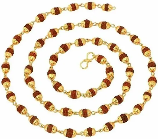 Trendy Designer Brass Rudraksha Mala