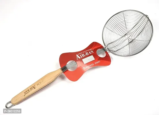 Wire Skimmer With Wooden Handle-thumb0